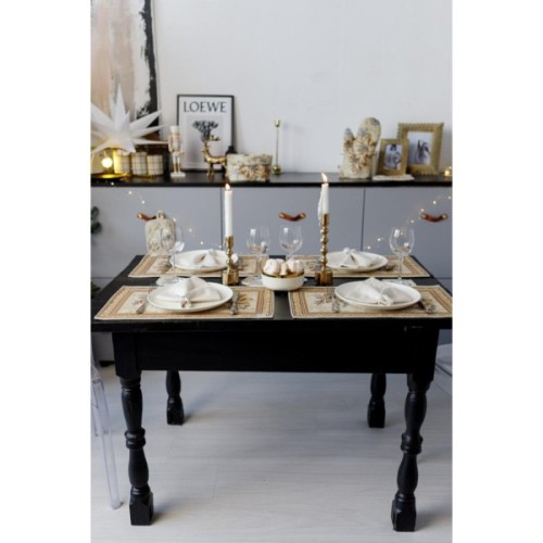 Серветка на стіл Прованс гобеленова Золоте свято 30х50 см (036311)