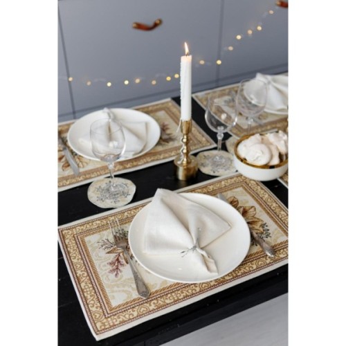 Серветка на стіл Прованс гобеленова Золоте свято 30х50 см (036311)