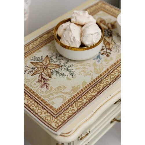 Серветка на стіл Прованс гобеленова Золоте свято 30х50 см (036311)