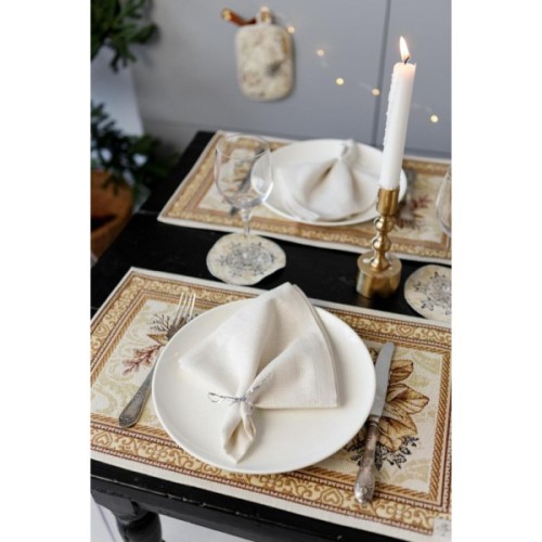 Серветка на стіл Прованс гобеленова Золоте свято 30х50 см (036311)