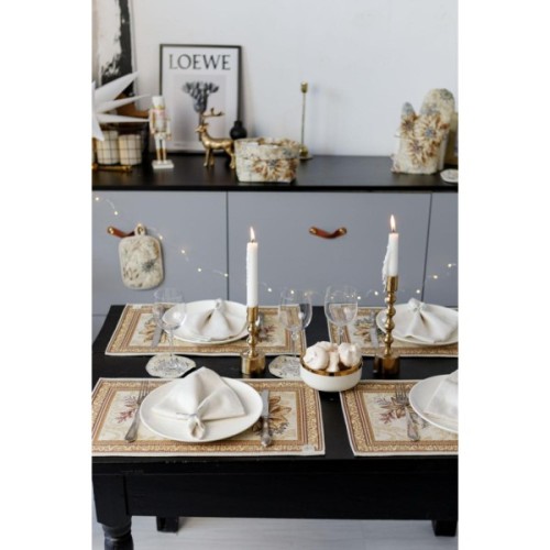 Серветка на стіл Прованс гобеленова Золоте свято 30х50 см (036311)