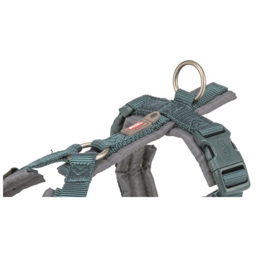 Шлея для собак Trixie Premium трекінгова XS–S 32–38 см 13 мм синьо-сіра (4053032679924)