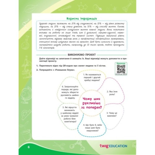 Робочий зошит НУШ Для проєктних робіт із біології. 8 клас - О.В. Демочко, Н.В. Іщенко Ранок (9786170989789)