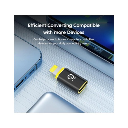 Перехідник USB-C F to Lightning M 30W black XoKo (AC-033)