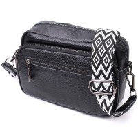 Сумка Vintage З натуральної шкіри Чорна (22640)