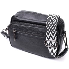 Сумка Vintage З натуральної шкіри Чорна (22640)