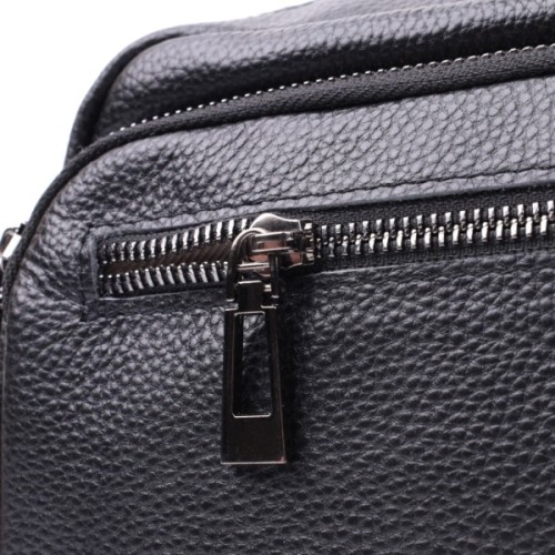 Сумка Vintage З натуральної шкіри Чорна (22640)