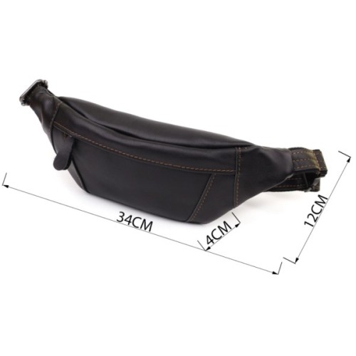 Сумка Shvigel З натуральної шкіри Чорна (23125)