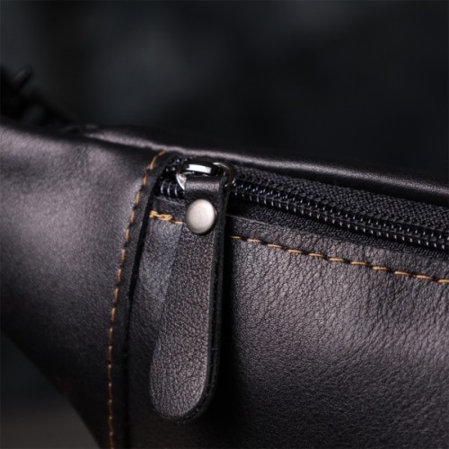 Сумка Shvigel З натуральної шкіри Чорна (23125)