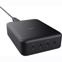Зарядний пристрій Trust Maxo 4xUSB-C PD240W GaN Black (25413_TRUST)