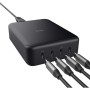 Зарядний пристрій Trust Maxo 4xUSB-C PD240W GaN Black (25413_TRUST)