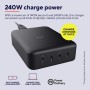 Зарядний пристрій Trust Maxo 4xUSB-C PD240W GaN Black (25413_TRUST)