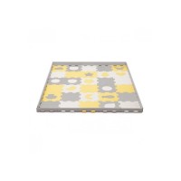 Дитячий килимок Kinderkraft Luno Shapes Yellow 30 елементів (5902533919338)