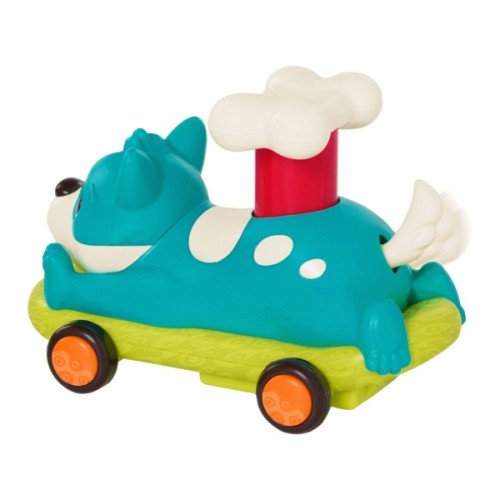 Розвиваюча іграшка Battat Машинка інерційна серії Лапкомобілі - Песик, бірюзовий (BX2504Z)