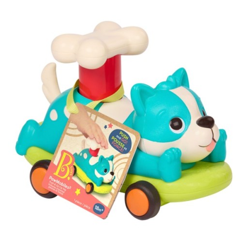 Розвиваюча іграшка Battat Машинка інерційна серії Лапкомобілі - Песик, бірюзовий (BX2504Z)