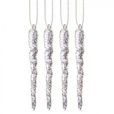 Ялинкова іграшка Novogod`ko Бурульки 10 cм 4 шт Пластик (974881)