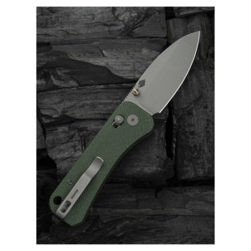 Ніж Weknife Banter 2, Green Mikarta, Stonewash (WE23075-3)