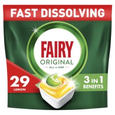 Таблетки для посудомийних машин Fairy Original All in One Lemon 29 шт. (8006540726891/8700216237314)