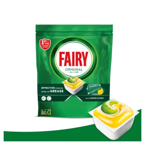 Таблетки для посудомийних машин Fairy Original All in One Lemon 29 шт. (8006540726891/8700216237314)