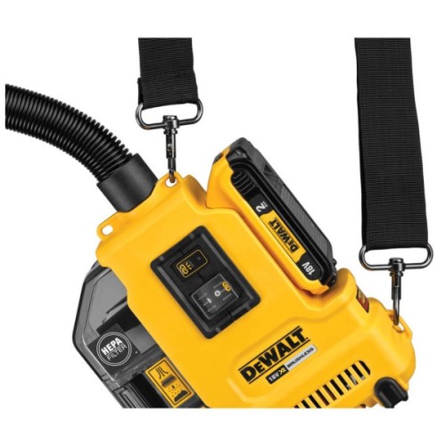 Пилосос будівельний DeWALT 18В XR Li-Ion, HEPA Filter, 1.65 кг (без АКБ та ЗУ) (DWH161N)
