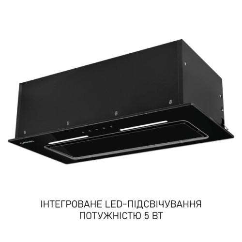 Витяжка кухонна Minola HBI 6473 BL GLASS 800 LED Line