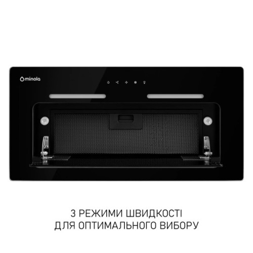 Витяжка кухонна Minola HBI 6473 BL GLASS 800 LED Line