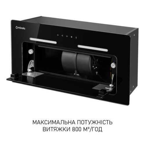 Витяжка кухонна Minola HBI 6473 BL GLASS 800 LED Line