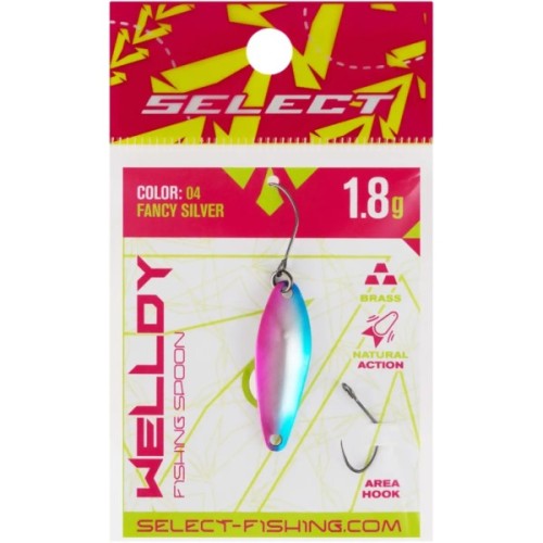 Блешня Select Welldy 1.8g 31mm 04 Fancy Silver (1870.80.82)