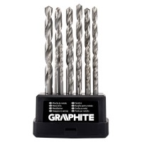 Набір свердл Graphite по металу, HSS-G, 1.5–6.5мм, кейс, 13шт (54T915)