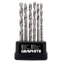 Набір свердл Graphite по металу, HSS-G, 1.5–6.5мм, кейс, 13шт (54T915)