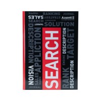 Канцелярська книга Axent Colors А4, 80 аркушів, клітинка, червона (8421-08-A)