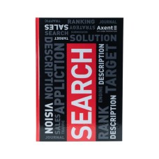 Канцелярська книга Axent Colors А4, 80 аркушів, клітинка, червона (8421-08-A)