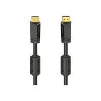 Кабель мультимедійний HDMI M to HDMI M 10.0m 4K Ethernet gold black Hama (00205009)