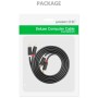 Кабель мультимедійний 2xRCA M to 2xRCA M 1.5m AV104 black Ugreen (10517)