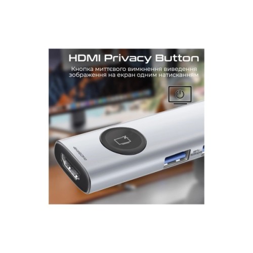 Концентратор Promate USB-C 9-in-1 Promate comandhub-lite (comandhub-lite)