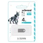 USB флеш накопичувач Wibrand 4GB lynx Silver USB 2.0 (WI2.0/LY4M2S)
