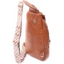 Сумка Vintage Жіноча слінг через плече з екошкіри Руда (22751)