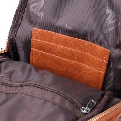 Сумка Vintage Жіноча слінг через плече з екошкіри Руда (22751)