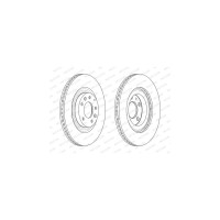 Гальмівний диск FERODO DDF2002C