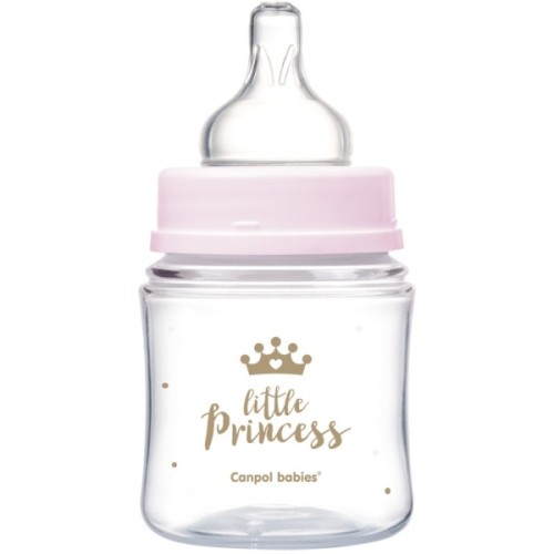 Пляшечка для годування Canpol babies Royal Baby з широким отвором 120 мл Рожева (35/233_pin)