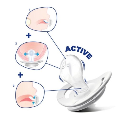 Пустушка Chicco Physio Comfort силіконова від 6 до 16 місяців рожева (74913.11.00.00)