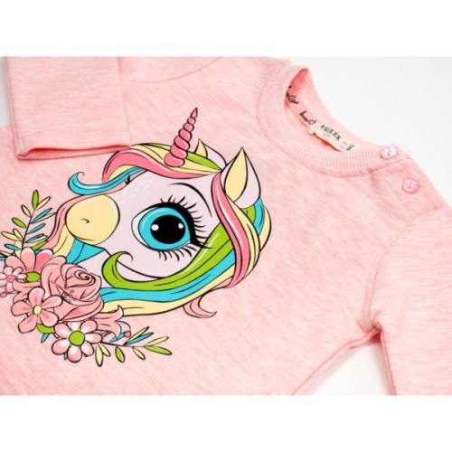 Кофта дитяча Breeze з єдинорогом (18170-86G-peach)