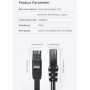 Патч-корд 3м UTP cat 6 RJ45 TopSpeed Ethernet Round Cable Black Essager (EXCWXY-JSC01)
