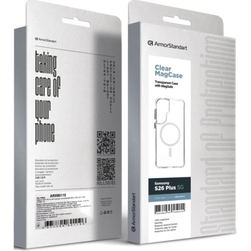 Чохол до мобільного телефона Armorstandart Clear MagCase Samsung S26 Plus 5G Transparent (ARM89461)