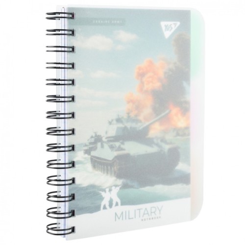 Блокнот Yes В6 Military 144 аркуша пластикова обкладинка (681981)