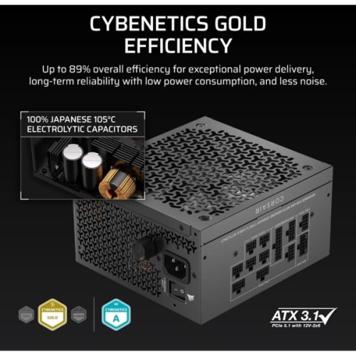 Блок живлення Corsair 750W RM750x Shift ATX 3.1 (CP-9020298-EU)