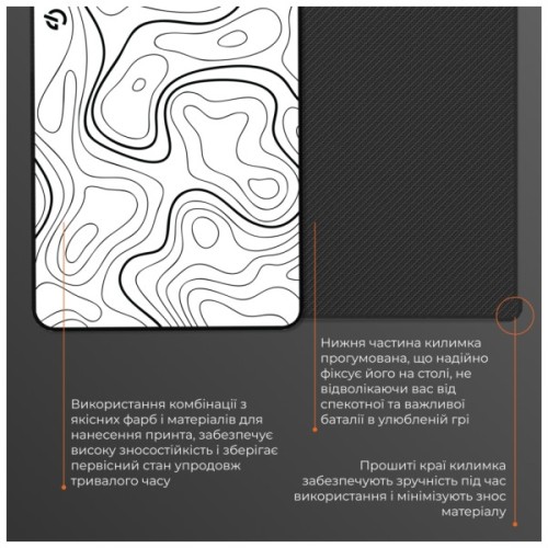 Килимок для мишки GamePro MP145AW White (MP145AW)