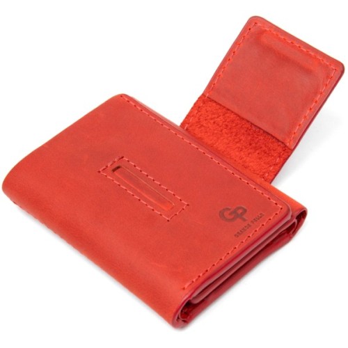 Портмоне Grande Pelle Матове вінтажне Червоне (11459)