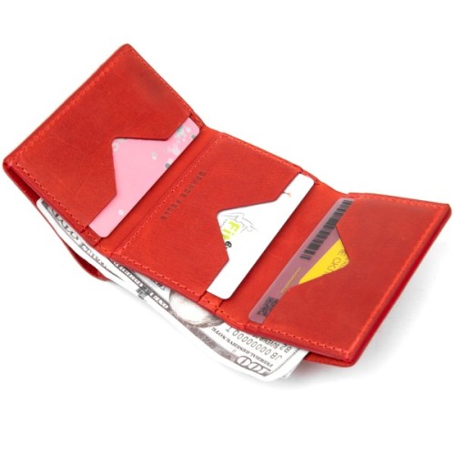 Портмоне Grande Pelle Матове вінтажне Червоне (11459)