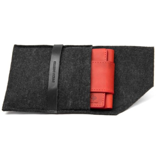 Портмоне Grande Pelle Матове вінтажне Червоне (11459)